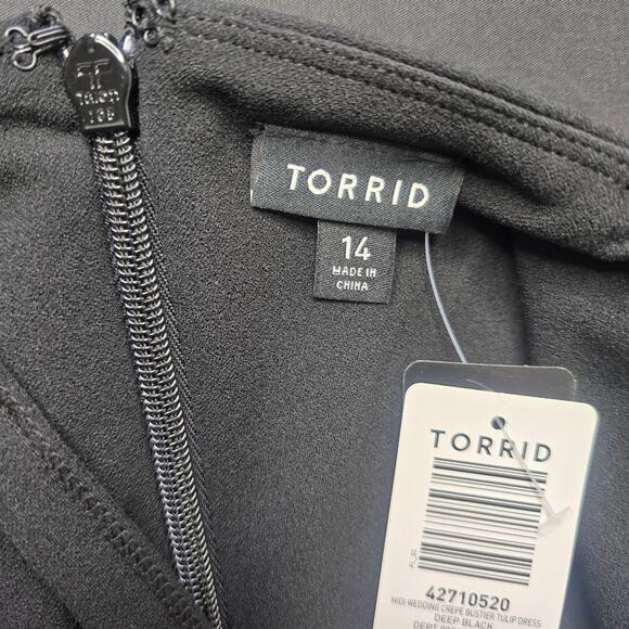 Torrid Tulip Hem Bustier Midi Corset Dress Sz 14
Fits 1/1X - Picture 6 of 9